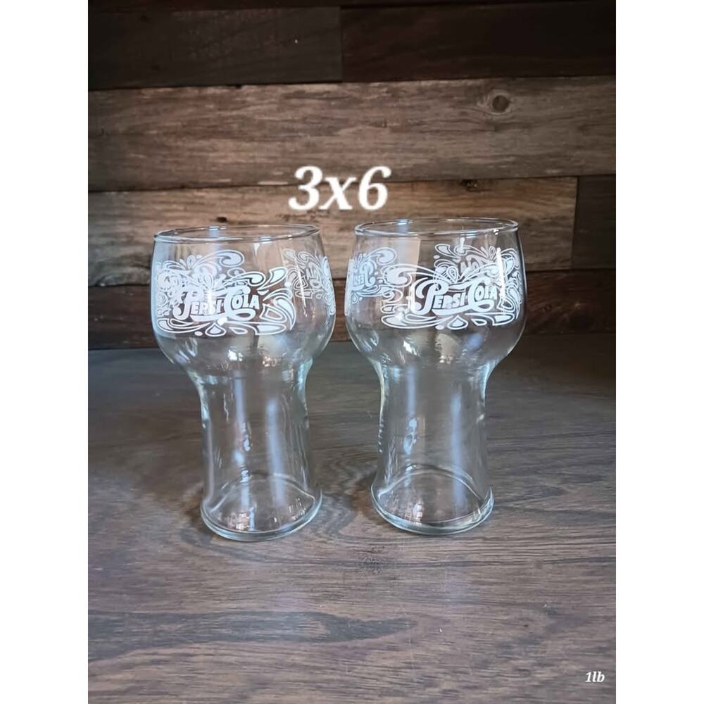 Vintage 70s Pepsi-Cola drinking glasses